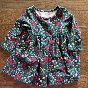 Hanna Andersson Floral Long Sleeve dress - Red, Green, Yellow, Blue